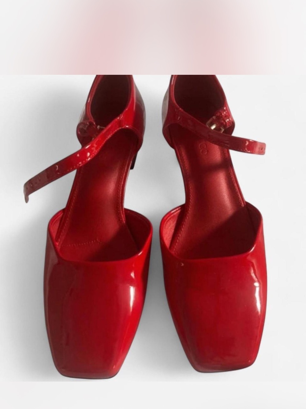 Contigo Red Square-Toe Mary Jane Heels - Women